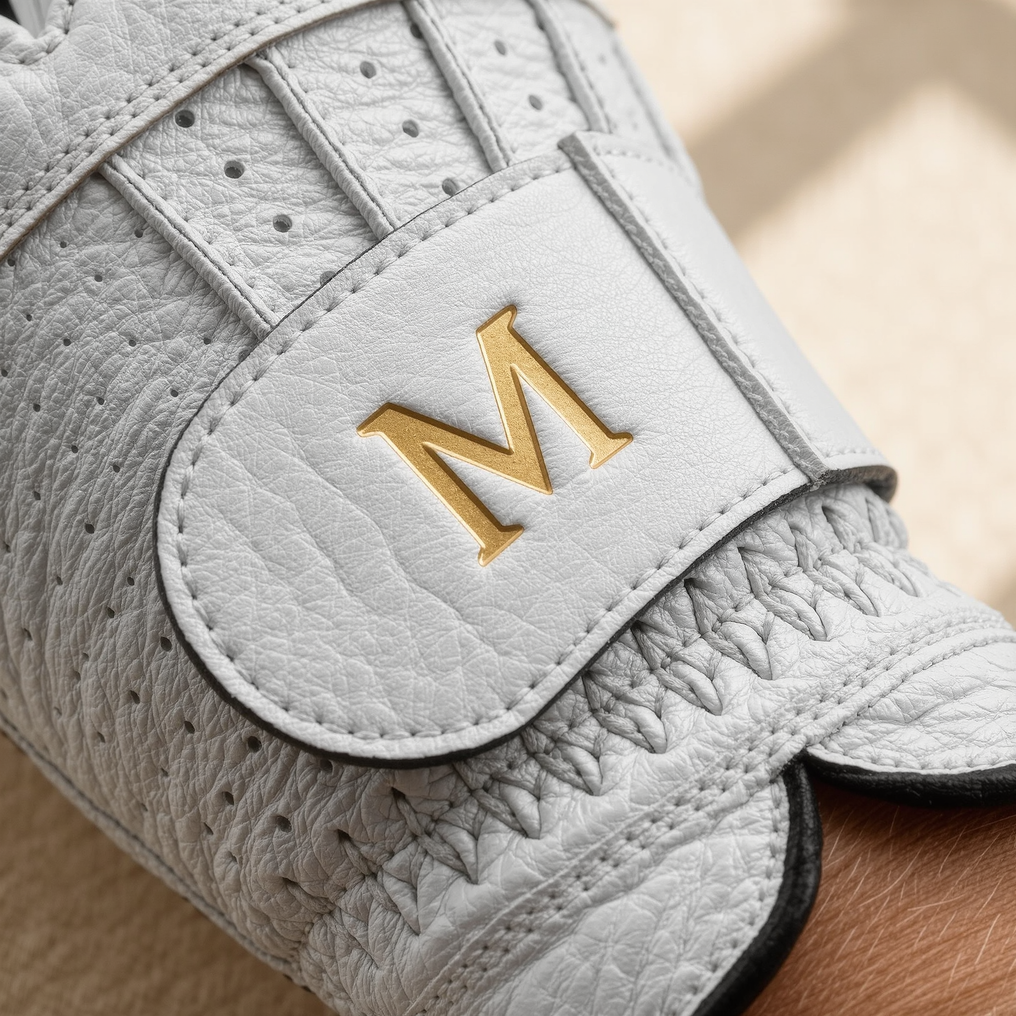 Close study of the Lamb Leather grain and the gold initials